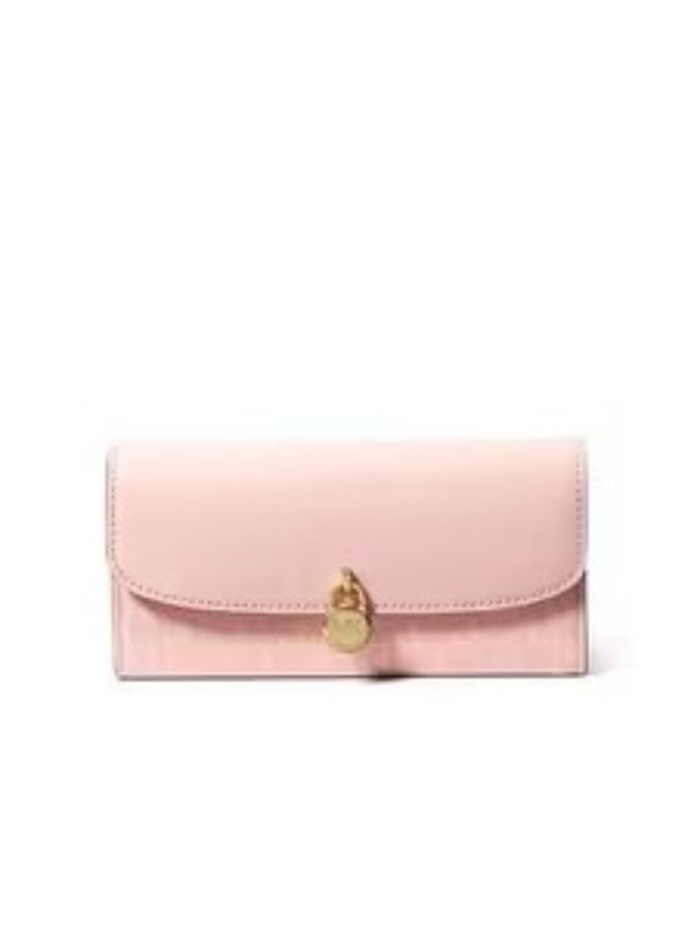 Michael Kors Blush Pink Leather Wallet with Gold Hardware